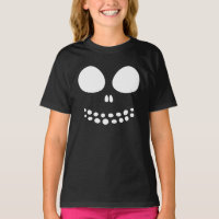 Chemise à visage crâne noir