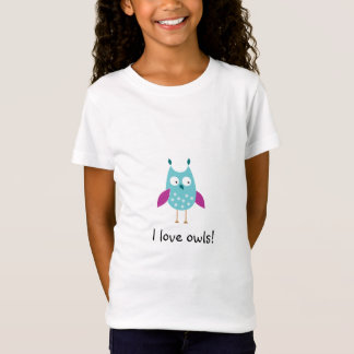 T-Shirt Chemise adaptée du hibou de la fille