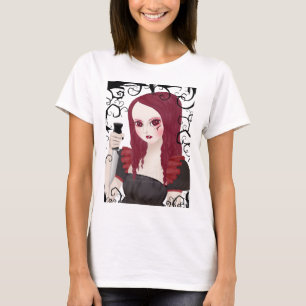 T-shirt Chemise adaptée par Babydoll sinistre d'écarlate