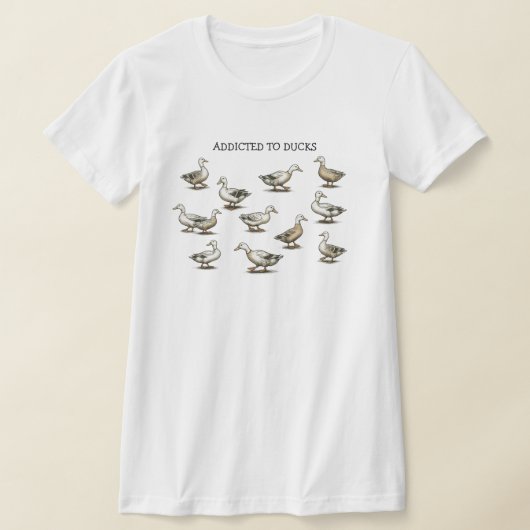 T-shirt Chemise Addicted to Ducks (Poser)