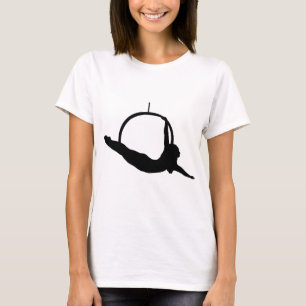 T-shirt Chemise aérienne de silhouette de cercle