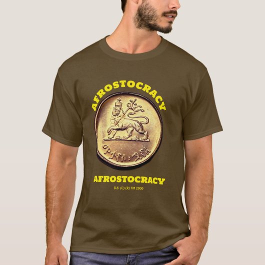 T-SHIRT CHEMISE AFROSTOCRATIE. (Devant)