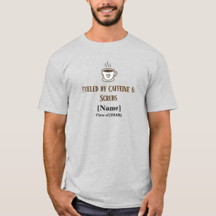 T-shirt Chemise allaitante propulsée par la caféine - Pers