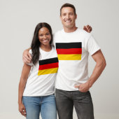 T-shirt Chemise allemande Deutschland Fahne (Unisexe)