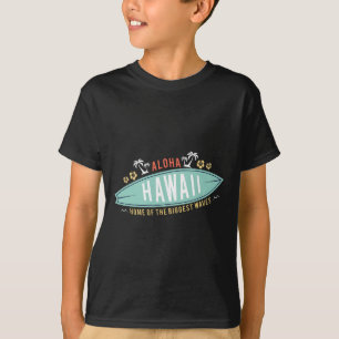 T-shirt Chemise Aloha Hawaï Surf Cadeau Garçons Planche de