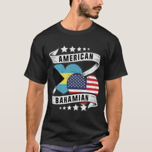 T-shirt Chemise américaine du drapeau bahaméen