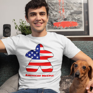T-shirt Chemise américaine Meeple Mens