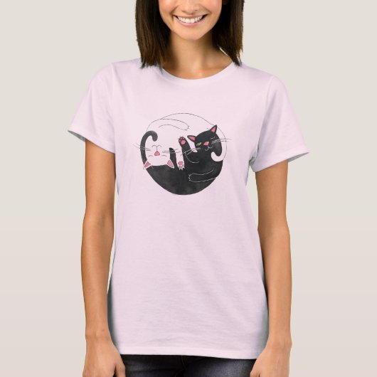 T-shirt Chemise Amour Chat (Devant)