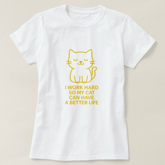 T-shirt Chemise Amoureux des chats drôle (Design devant)