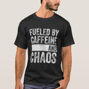 T-shirt Chemise Amusante Au Café Alimentée Par La Caféine