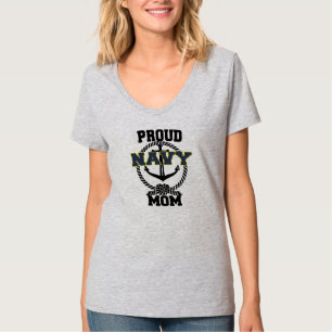 T-shirt Chemise Ancre maman de la Marine Fière
