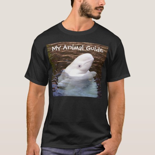 T-shirt Chemise animale de guide de baleine de beluga (Devant)
