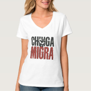 T-shirt Chemise anti-ICE Chinga La Migra -Résistance Vinta