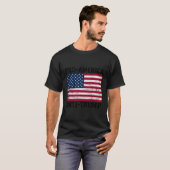 T-shirt Chemise anti-Trump pour l'Amérique - Drapeau améri (Devant entier)
