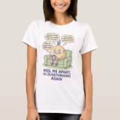 T-shirt Chemise anxieuse drôle (Devant)