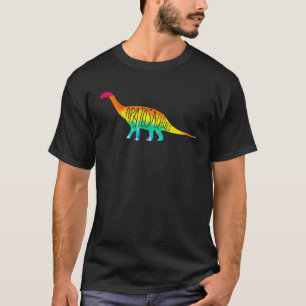 T-shirt Chemise Apatosaurus - Dino Rainbow Trippy Hippie C