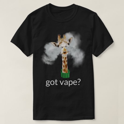 T-shirt Chemise APE | Obtenu Vape Giraffe DK VapeGoat™ (Design devant)