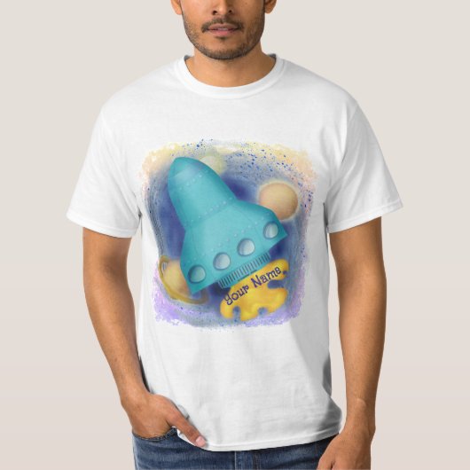T-shirt Chemise Aqua Rocket (Devant)
