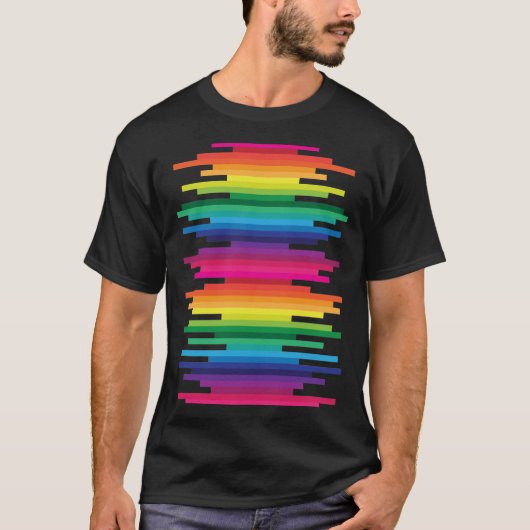 T-shirt Chemise arc-en-ciel (Devant)