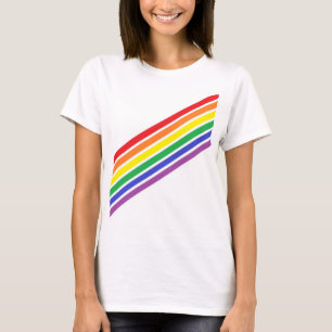T-shirt Chemise Arc-en-ciel Diagonal