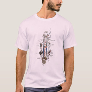 T-shirt Chemise artistique avec symbolisme zen minimaliste