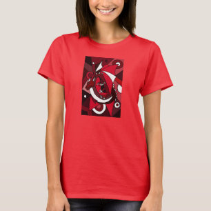 T-shirt Chemise artistique de conception d'art abstrait de