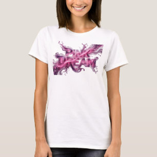 T-shirt Chemise artistique rose PINK DREAM Statement