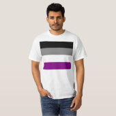 T-shirt Chemise asexuelle de drapeau (Devant entier)