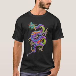 T-shirt Chemise asiatique de tatouage de dragon