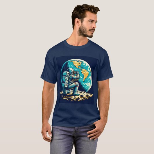 T-SHIRT CHEMISE ASTRONAUTE (Devant entier)