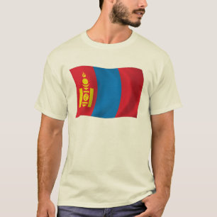T-shirt Chemise au drapeau de la Mongolie