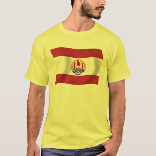 T-shirt Chemise au drapeau de la Polynésie française
