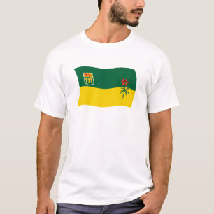 T-shirt Chemise au drapeau de la Saskatchewan