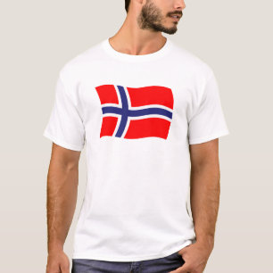 T-shirt Chemise au drapeau de Norvège