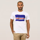 T-shirt Chemise au drapeau du Cap-Vert (Devant entier)