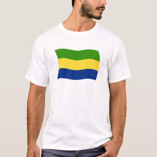 T-shirt Chemise au drapeau du Gabon