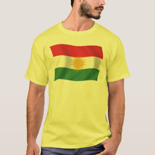 T-shirt Chemise au drapeau du Kurdistan