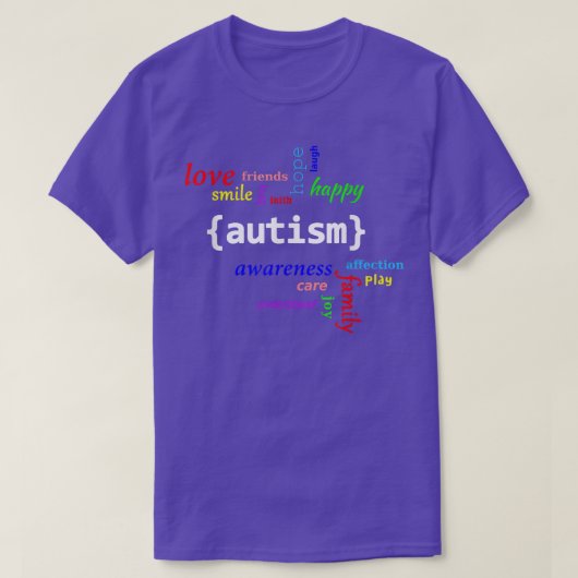 T-shirt Chemise Autisme - Chemise Sensibilisation sur l'au (Design devant)