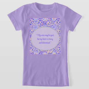 T-Shirt Chemise Autisme - Voix calme, Coeur fort