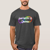 T-shirt Chemise Autistic & Queer Rainbow Infinity (Devant)