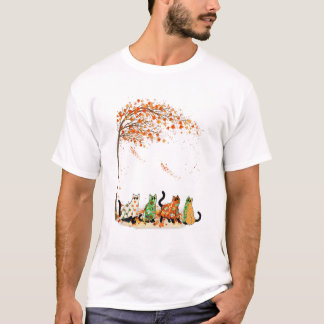 T-shirt Chemise Automne Chat