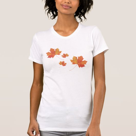 T-shirt Chemise Automne Feuilles (Devant)