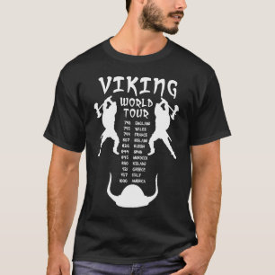 T-shirt Chemise avant tournée mondiale Viking