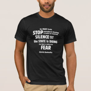 T-shirt Chemise avec citation de Dietrich Bonhoeffer