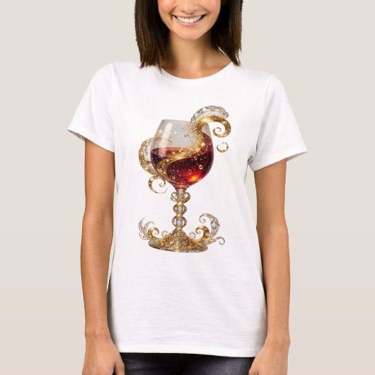 T-shirt Chemise avec déclaration de WITTY GOLD ABSTRACT AR (Devant)