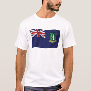 T-shirt Chemise avec drapeau des îles Vierges britanniques