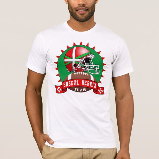 T-shirt Chemise Basque du football (Devant)