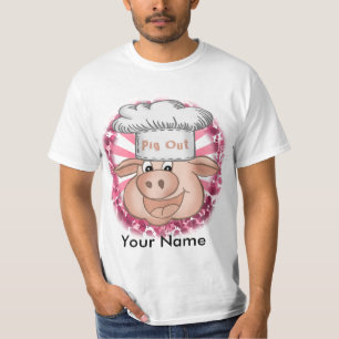 T-shirt Chemise BBQ Pig Out Chef