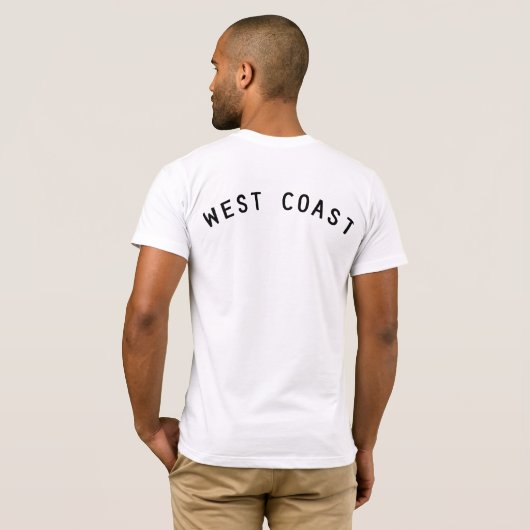 T-shirt Chemise Bella Canvas West Coast (Dos entier)