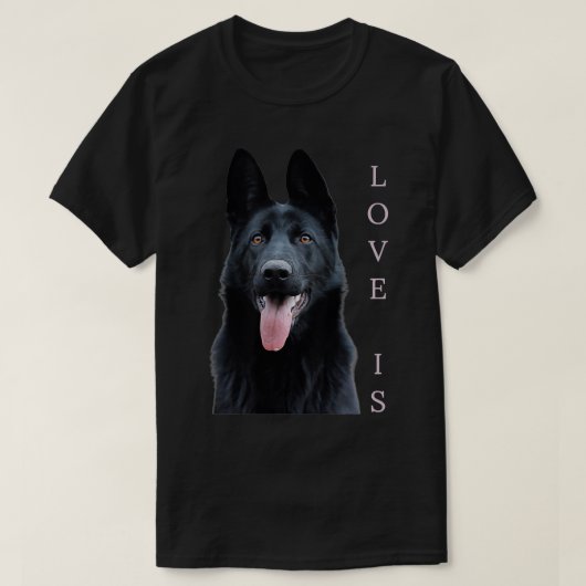 T-shirt Chemise Berger Allemand Noir Chepard Chien Chepard (Design devant)